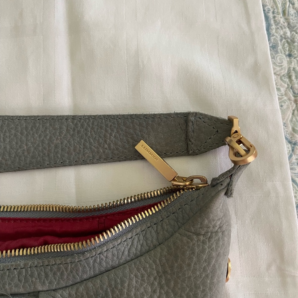 Hammitt Gray/Blue Shoulder Bag with Gold Accents - Picture 5 of 15